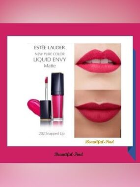 NIB Estée Lauder Pure Color Envy Paint-On Liquid LipColor 202 Snapped Up Matte